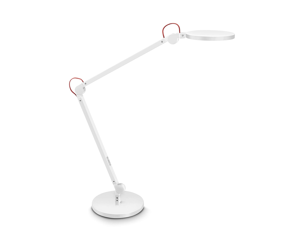 LAMPE BUREAU LED CEP GIANT 3 ARTICULATIONS 2 BRAS 40CMS    COLORIS BLANC