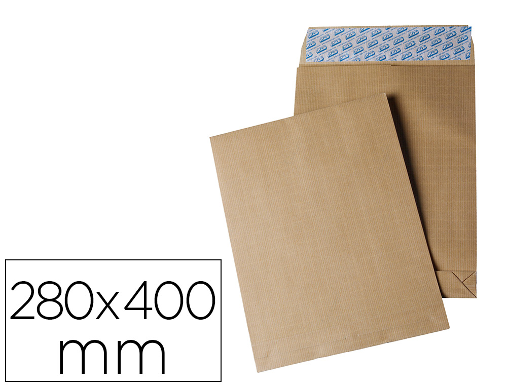 POCHETTE GPV KRAFT ARM 120G E4 280X400MM SOUFFLET 30MM BOTE 250 UNITS