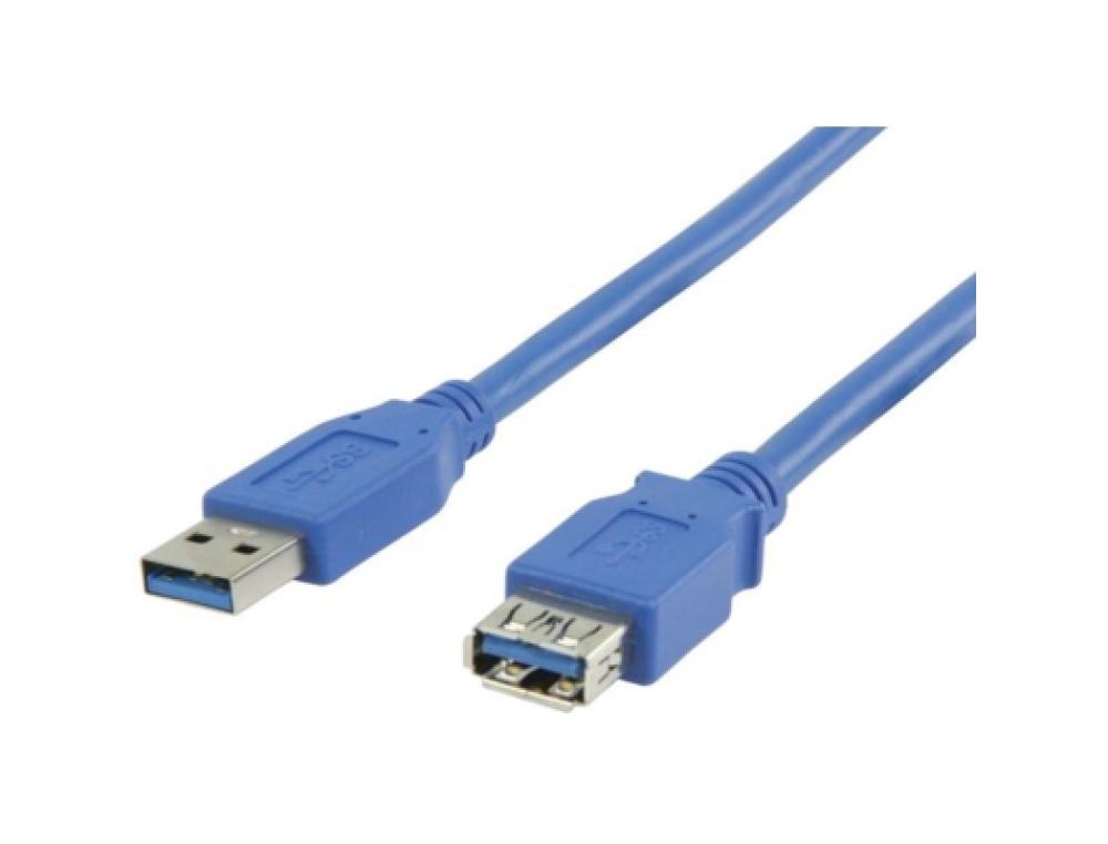 RALLONGE CABLE USB 3.0 A/MF3M.RALLONGE CBLE USB 3.0 A/MF 3M. BLEU