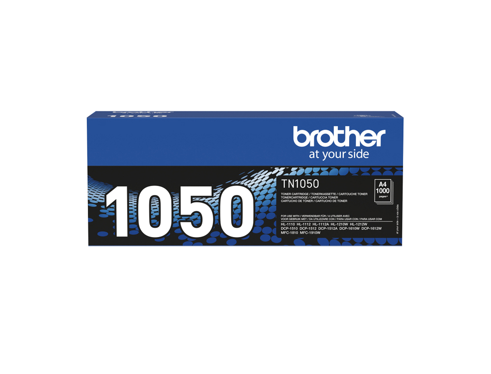 TONER LASER BROTHER TN1050 COULEUR NOIR 1000P