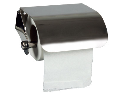 DISTRIBUTEUR PAPIER TOILETTE Q-CONNECT ACIER INOXYDABLE 122X98X45MM